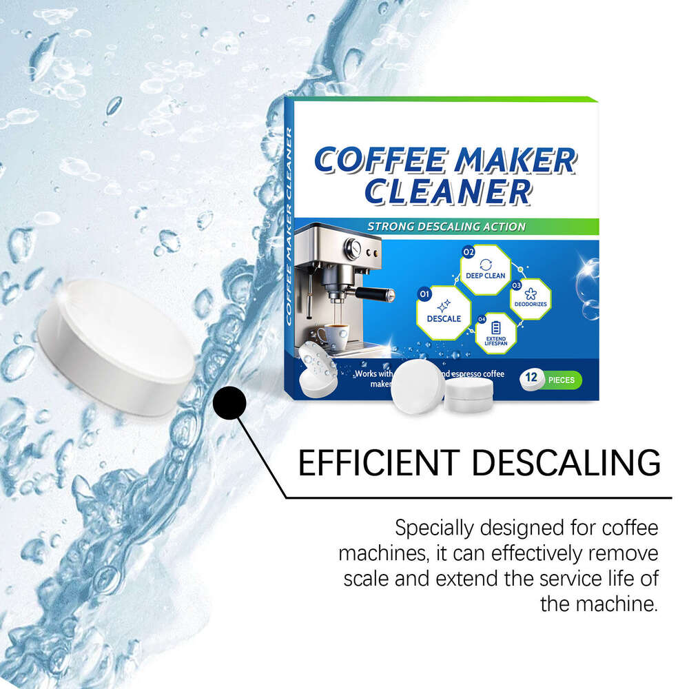 AMZ Daily Gentle Stains and Scale Portable Universal Coffee Machine Cleaning Care Tablets S260130