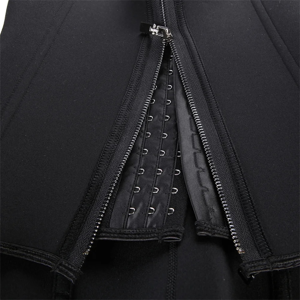 Waist Trainer Tank Top For Women Zipper Body Shaper Tummy Control Sleeveless Top Womens Activewear Body Shaping Underwear 260130