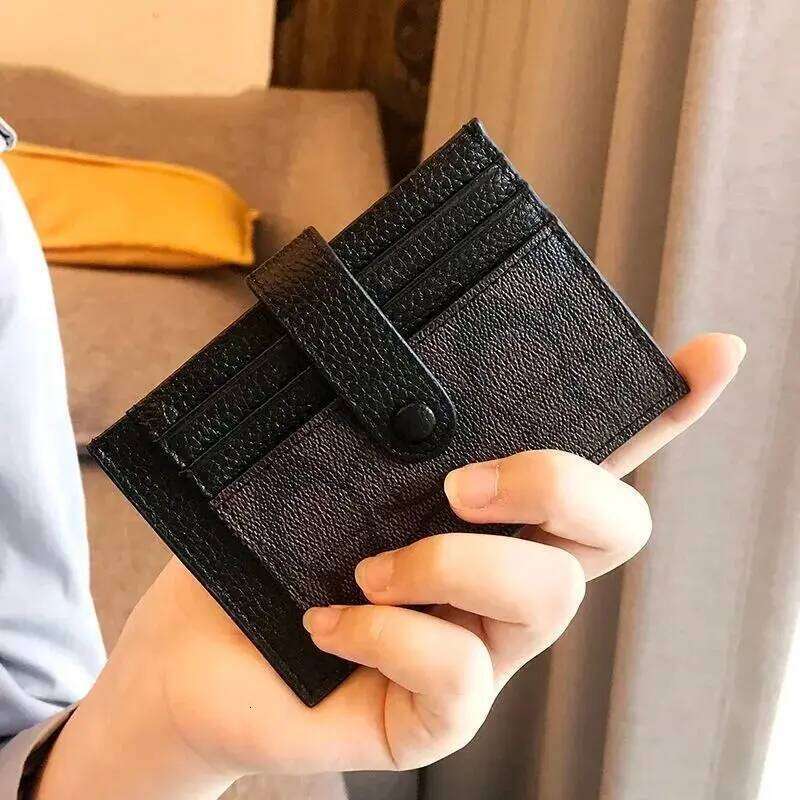 Monogram Ultra-thin Ins Style Holder Fashion Mini Short Envelope For Women Appliques Card&ID Wallet Credit Card Purse Z260130