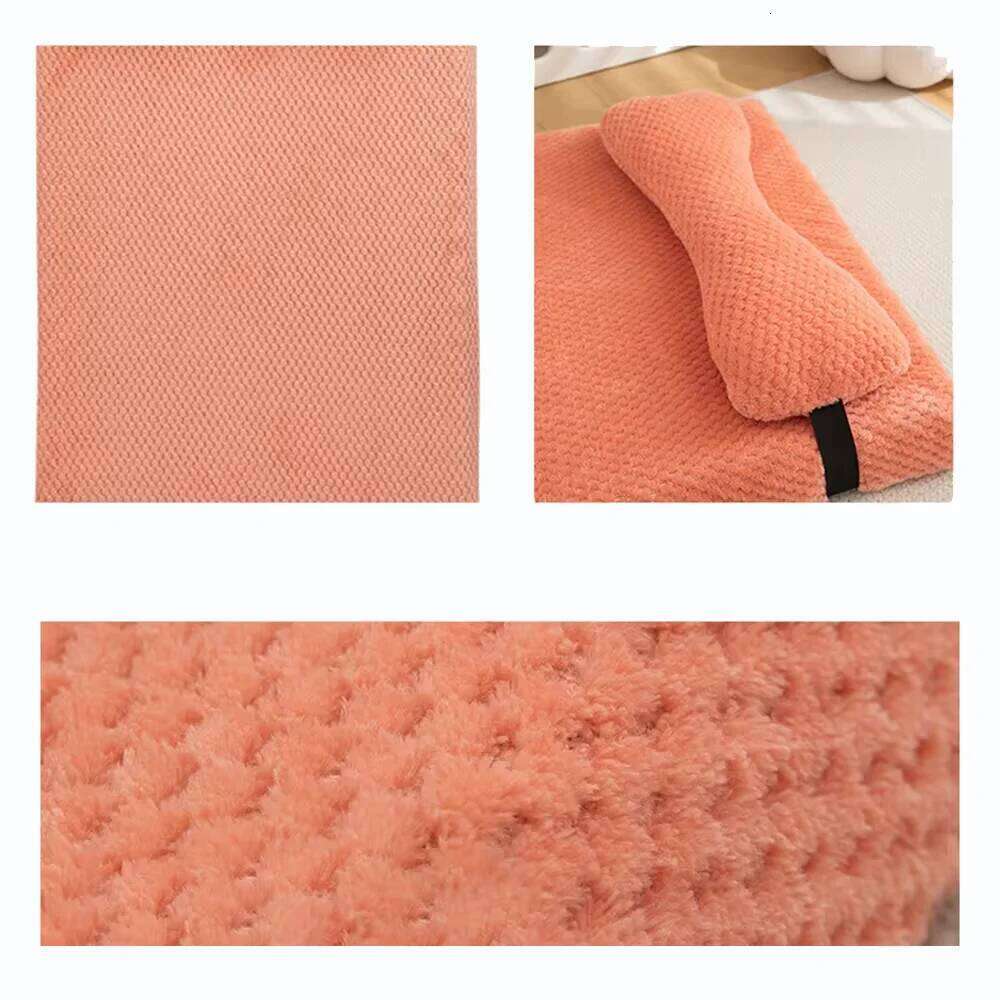 EFF Warm Calming Bed Fluffy Plush Mat Dog with Removable Winter Cover for Large Medium Small Dogs and Cats 26W01130
