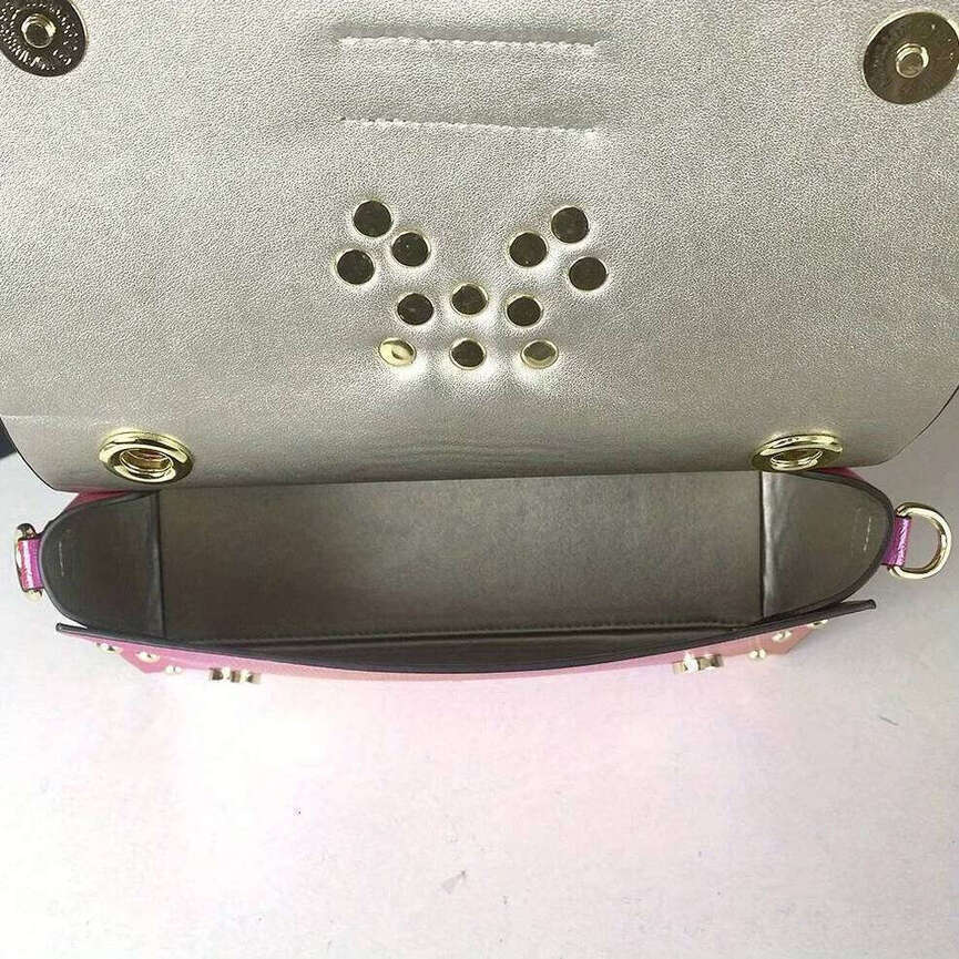 TAURUSCIAGA Fashion Handheld Banquet Women's Pearl Colorful Gradient Crossbody Rivet Decorative Chain Bee Wings Shoulder Bag Niche Tote Bag