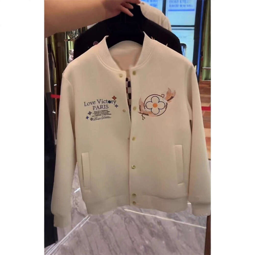 2025 Unisex Autumn Winter High Luxury Heavy Embroidery Heavyweight Baseball Jacket Fleece Lined Stylish Coat National Trend