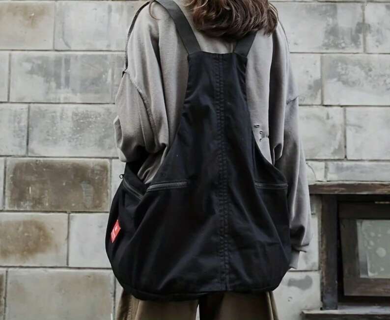 Vest Backpack High Capacity Shoulder Bags Cotton Fashion Creative Funny Multi Functional Men Woman Bag Camping Outdoor Versatile