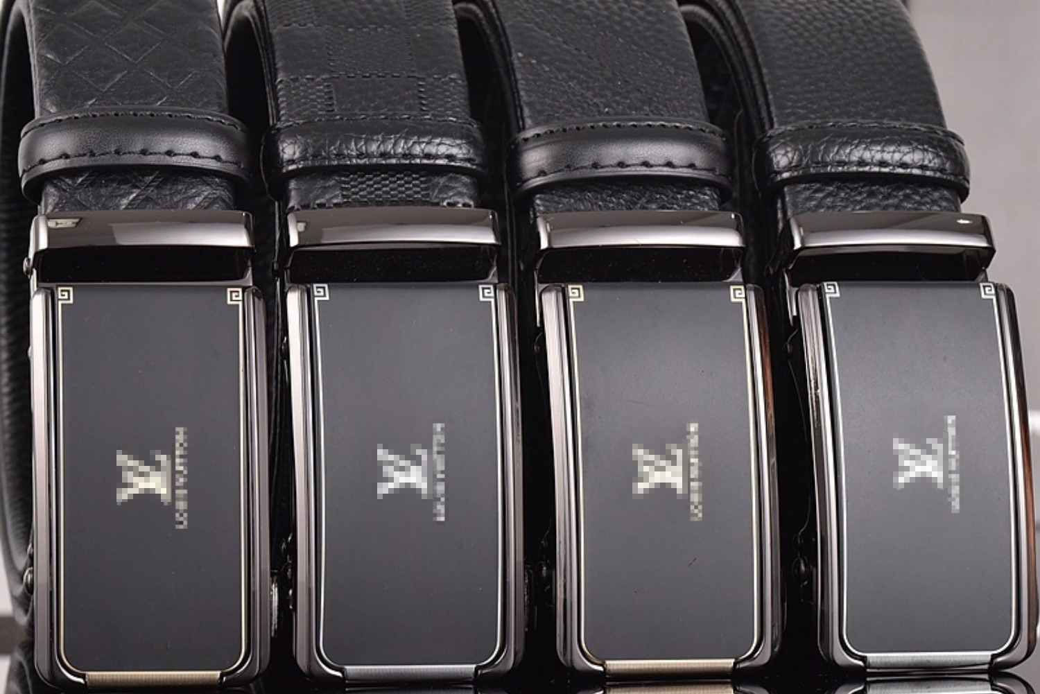 Embossed cowhide Black Business belts gentle Genuine Leather Designer belts Zinc alloy automatic buckle waistband Top Quality #421