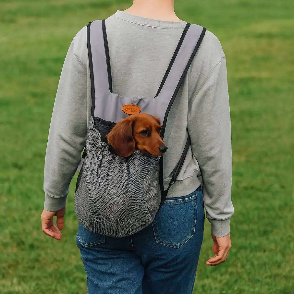 Portable Breathable Chest Adjustable Double Shoulder Dog Walking Bag Foldable Cycling Pet Backpack Travel 26H0130