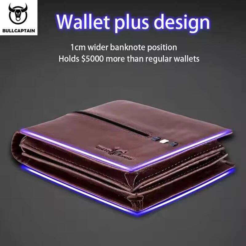BULLCAPTAIN Genuine Leather Male Brand Business Multi-function Storage Purse Rfid Card Package Wallet Men Z260130