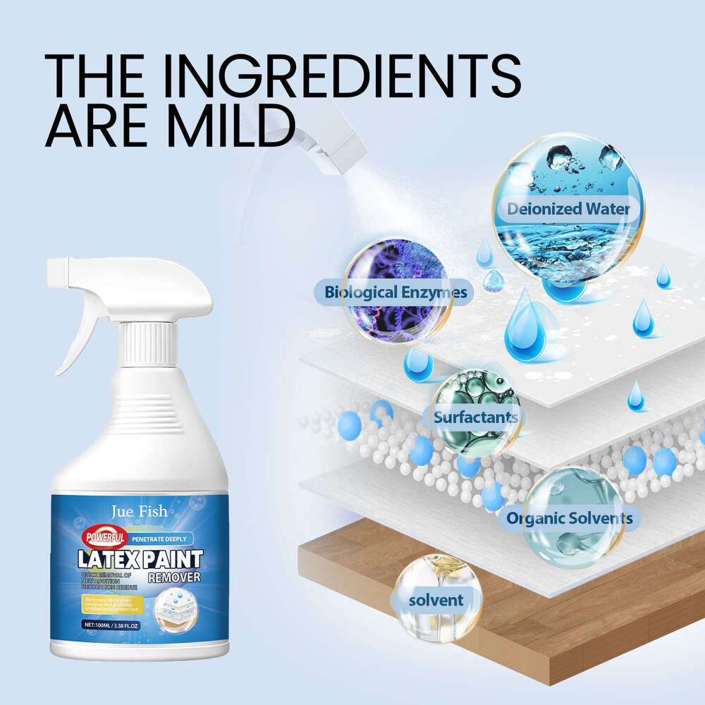 Jue-Fish Cleaner New House Renovation Residue Multi-Functional Latex Paint Remover S260130