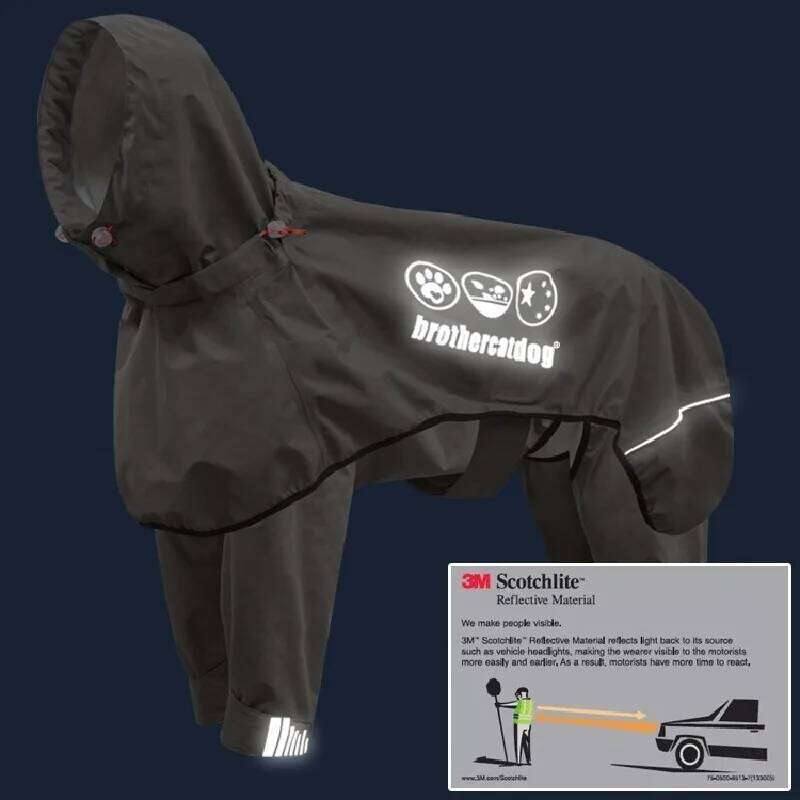Famous brand Clothes Pet Raincoat Snowsuit Greyhound Whippet Waterproof Windproof Dog Coat Fully Wrapped Reflective Dogs Jacket pupakaIK