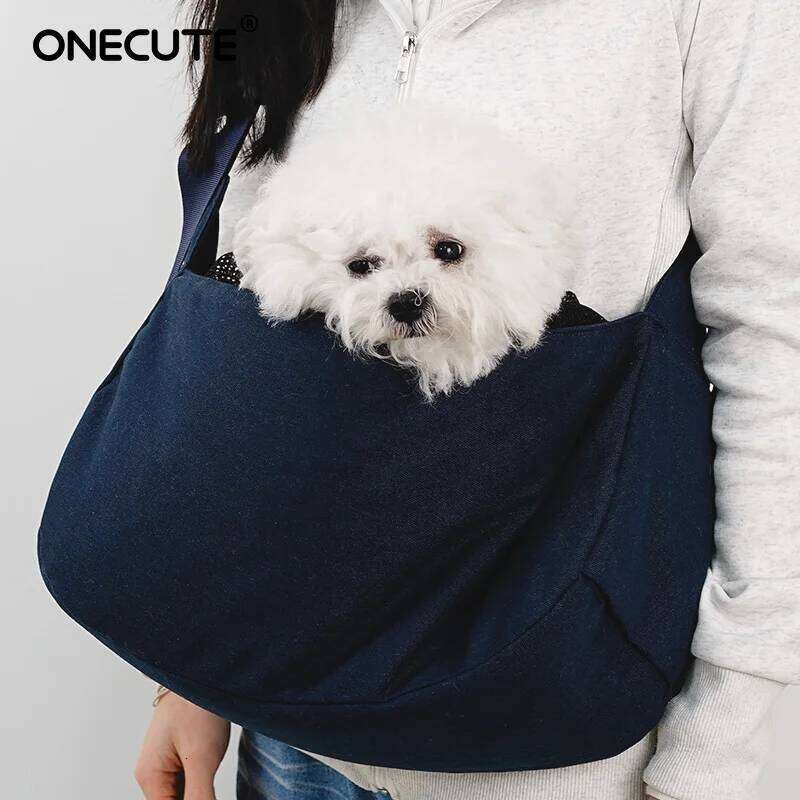 ONECUTE Foldable Pet Carrier Backpack Small Dogs Cats Travel Tote for Chihuahua Yorkshire Puppy Outdoor Indoor Vet Visit 26H0130