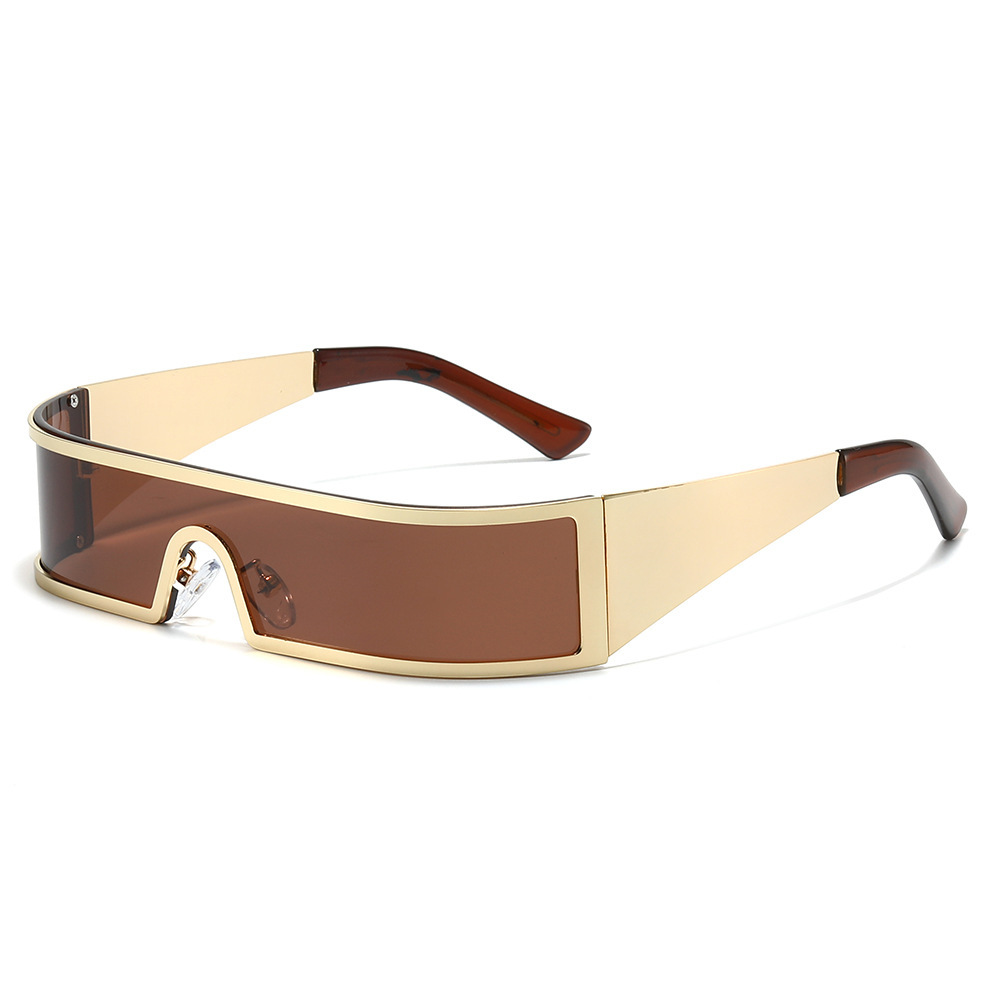 Integrated Futuristic Tech Inspired Unisex Sunglasses with Stylish Design & Durable Frame