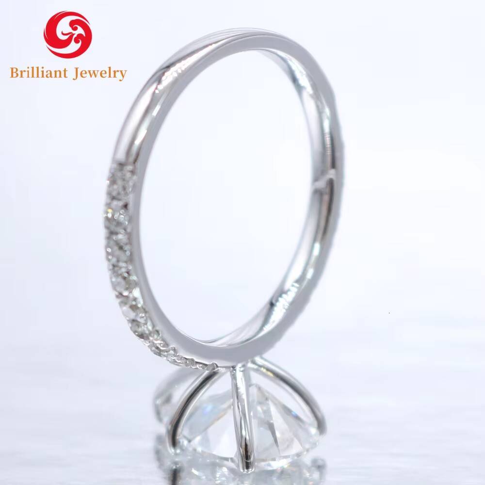 Custom GRA Certified 14k 18k Gold Pear Cut D VVS1 Moissanite Engagement Wedding Ring Mossanite Rings Women Anniversary Gift