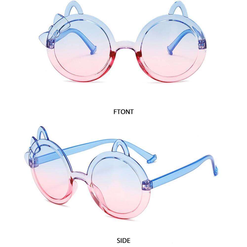 Cute Kitten Children Sunglasses Girls Boys Cartoon Cat Ears Sun Glasses Kids Baby Party Photography Eyewear Outdoor Uv400 Shades H260130