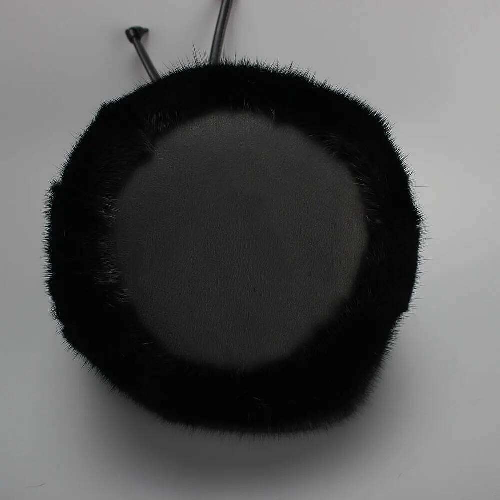 Real Mink Fur For Women Winter Luxury Handbags Crossbody Evening Bags Ladies Fluffy Bucket Bag