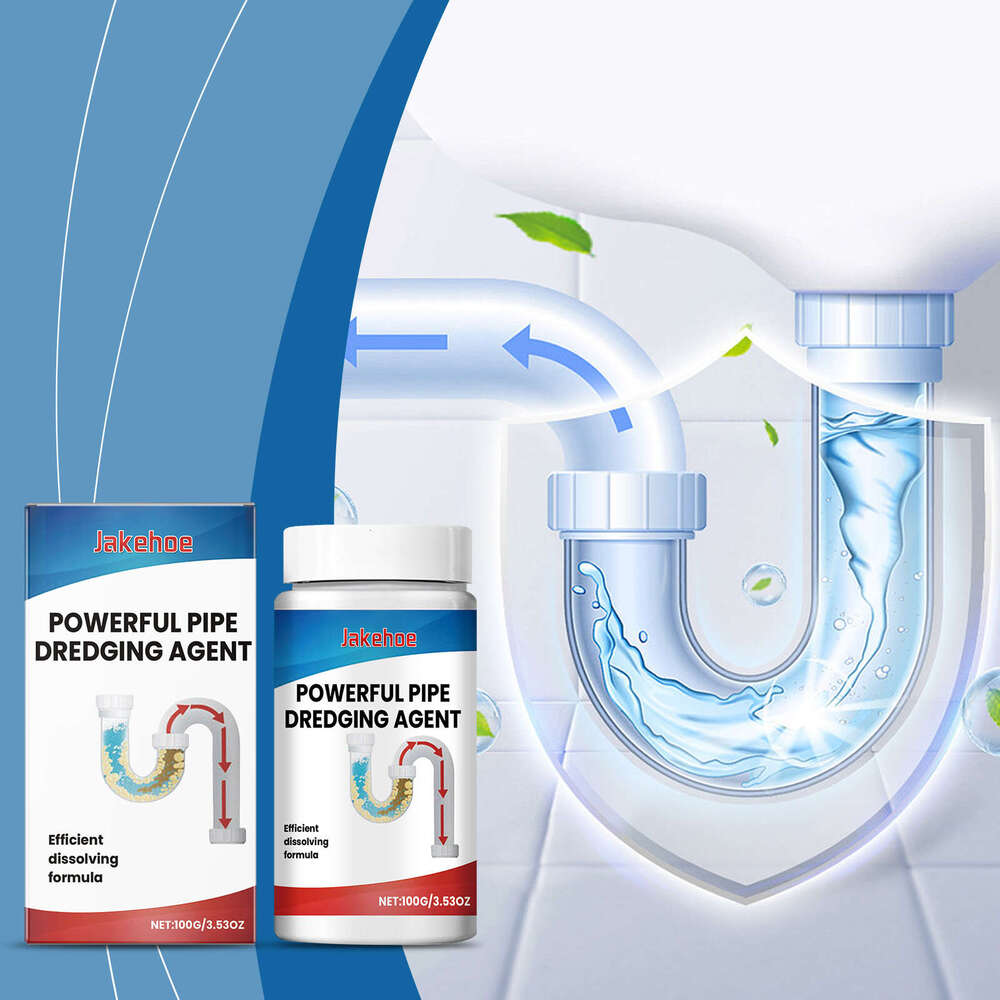 JAKEHOE Pipe Cleaner Detergent for Unclogging Kitchen and Bathroom Drains Freshener S260130