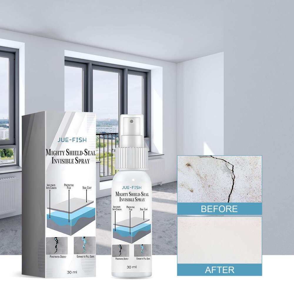Jue-Fish Leak Repair Spray for Bathroom Tiles Exterior Walls, Penetrating Invisible Waterproof and Moisture-Proof S260130