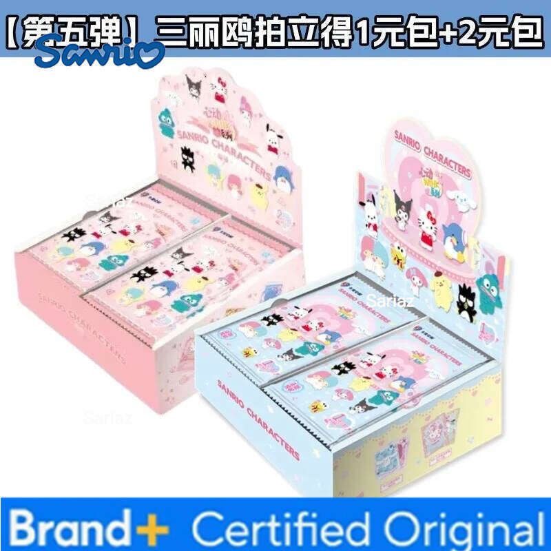 Sanrio Family Polaroid Cards Heartbeat Wink Life Diary HelloKitty My Melody Pink Cute Collection Card Toys Gifts H260130