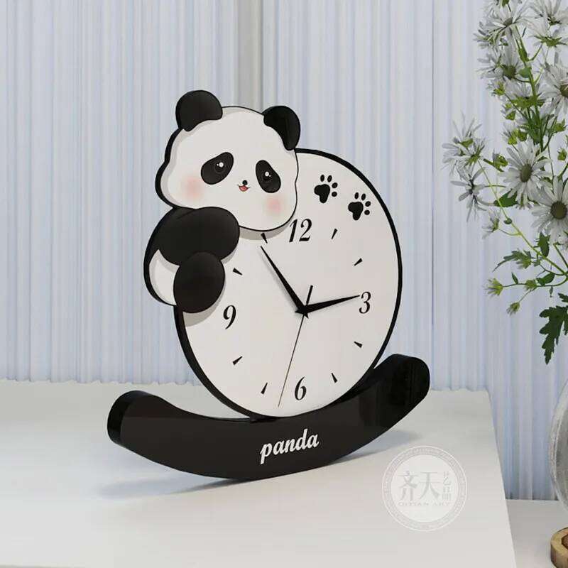 Panda Creativity Decoration Item Silent Simple Table Clocks Modern Fashionable Home Decor Jam Tempat Duduk YS40CC W260130