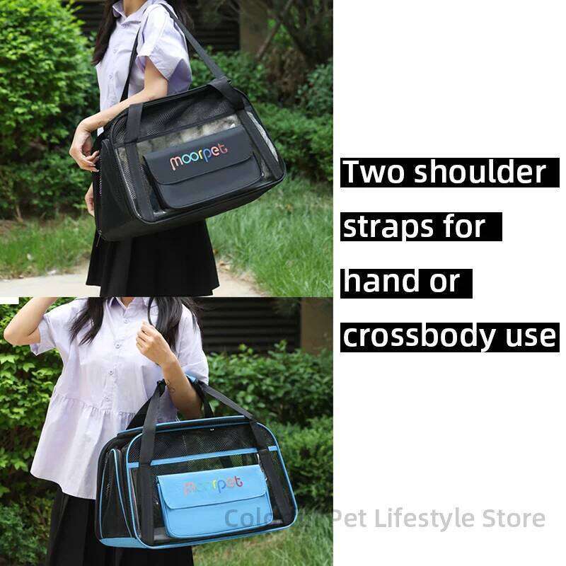 Dog Breathable Large Capacity Mesh Carrier Bag Outing Portable Cat Puppy Handbag Crossbody Small Pet Slings 26H0130