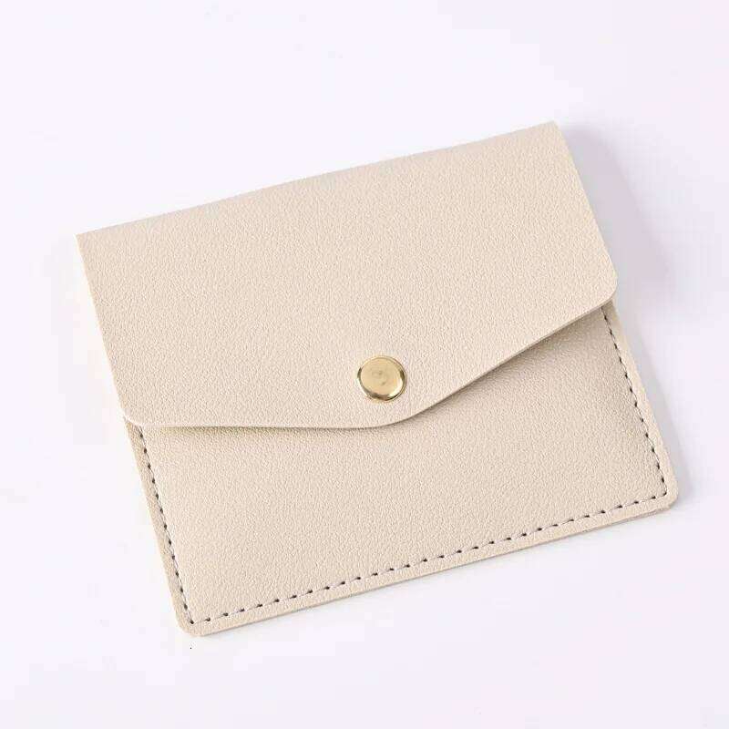 Macaron Color Ultra-thin Hasp PU Leather Sleeve Multi Slot Cards Bag Id Credit Card Badge Holder Unisex Z260130