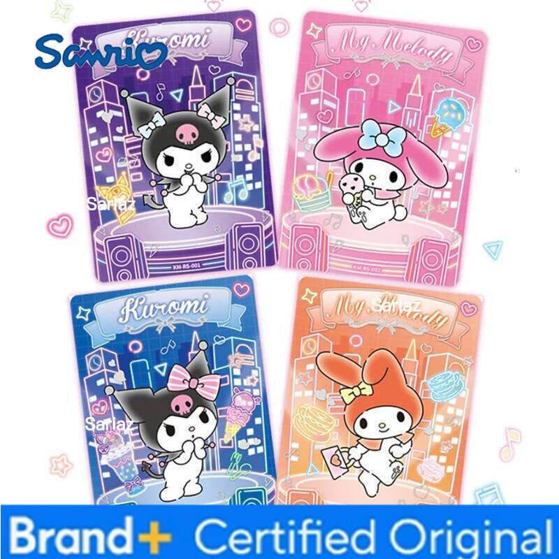 Sanrio Fun Genuine Characters Cards Memory Collection Card My Melody Kuromi Rare Dual Character Girl Anime Gift Toys H260130