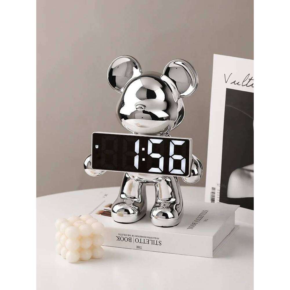 Nordic Room Decor electroplating bear ornaments creative cartoon doll figurine modern living room Porch cabinet desk decoration W260130