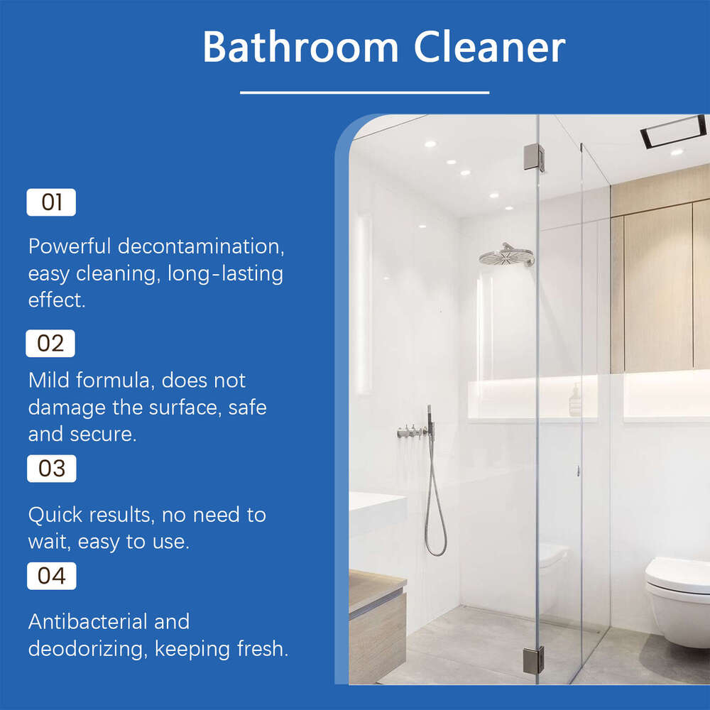 Jakehoe Removes Water Stains and Lime Scale, Cleans Surfaces, Bathroom Descaling Cleaner S260130