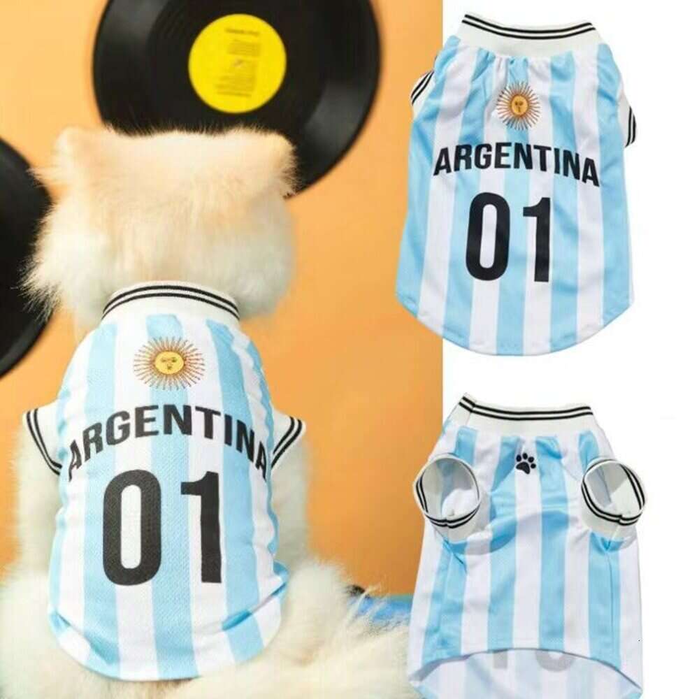 Pet Clothes New World Cup Basketball Uniform for Small and Medium Teddy Bichon Dogs Cats Spring Summer