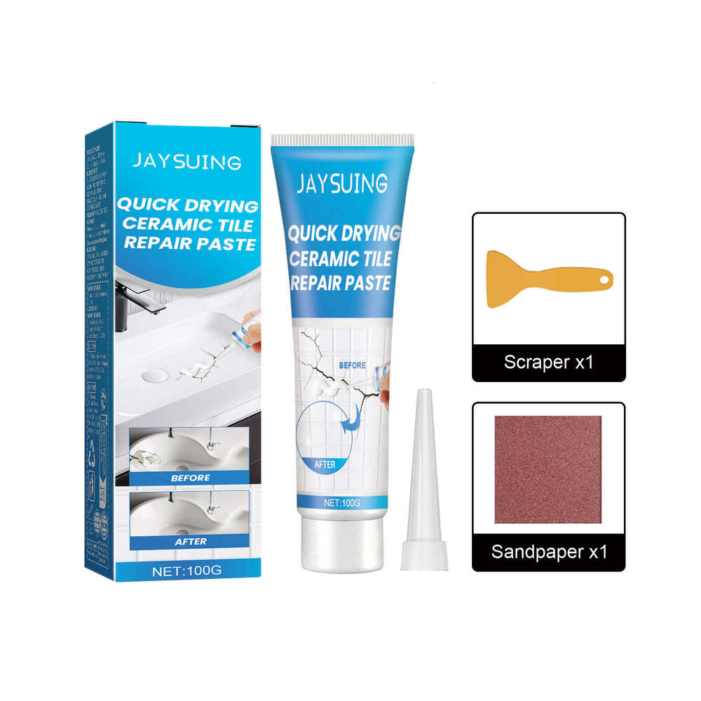 Jaysuing Tile Glue for Bathtub Marble Furniture Floor Tiles Toilet Crack Repair Adhesive Paste S260130