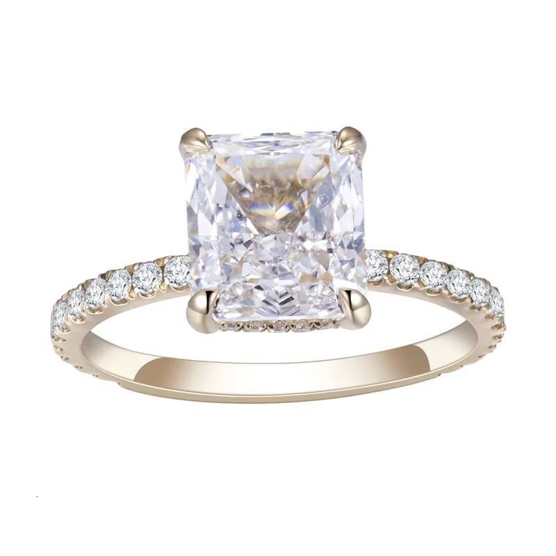 IGI 18K Gold 263CT Princess Cut Lab Diamond Rings Customized Wedding Diamond Engagement Ring