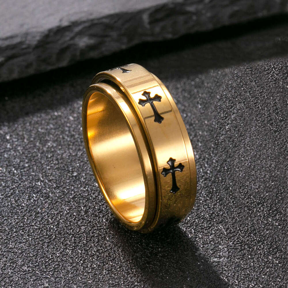 Circular Cross Ring Metal Jewelry A piece of jewelry suitable for couples to wear together