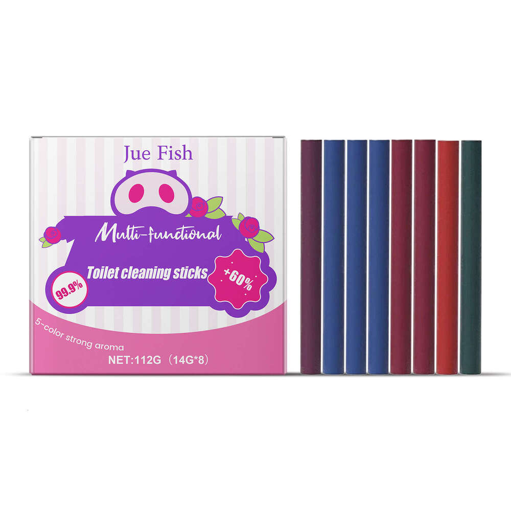 Jue Fish Multi-Functional 112g Clean Odor Stains Urine Scale Multi-Effect Cleaning Toilet Stick S260130