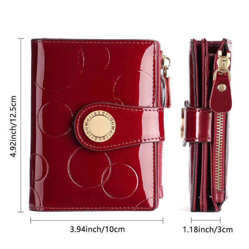 Luxury Wallet for Women Portable Short Bags RFID Blocking Card Holder Purses with Zip Leather Wallets and Handbags Z260130