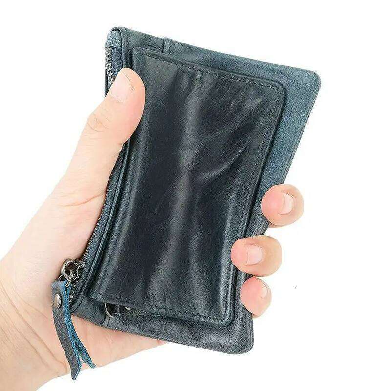 GENODERN New Purse Genuine Leather Retro Creative Mini Japanese Style Coin Multifunctional Card Holder Z260130