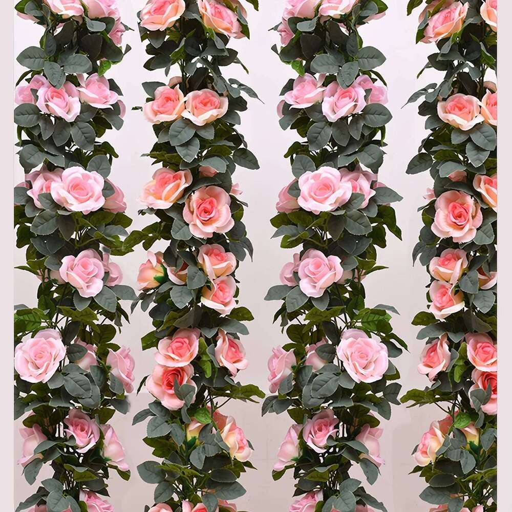 Artificial vine flower green leaves for arches, garden backdrops and home decor, wedding | Romantic decor Y260130