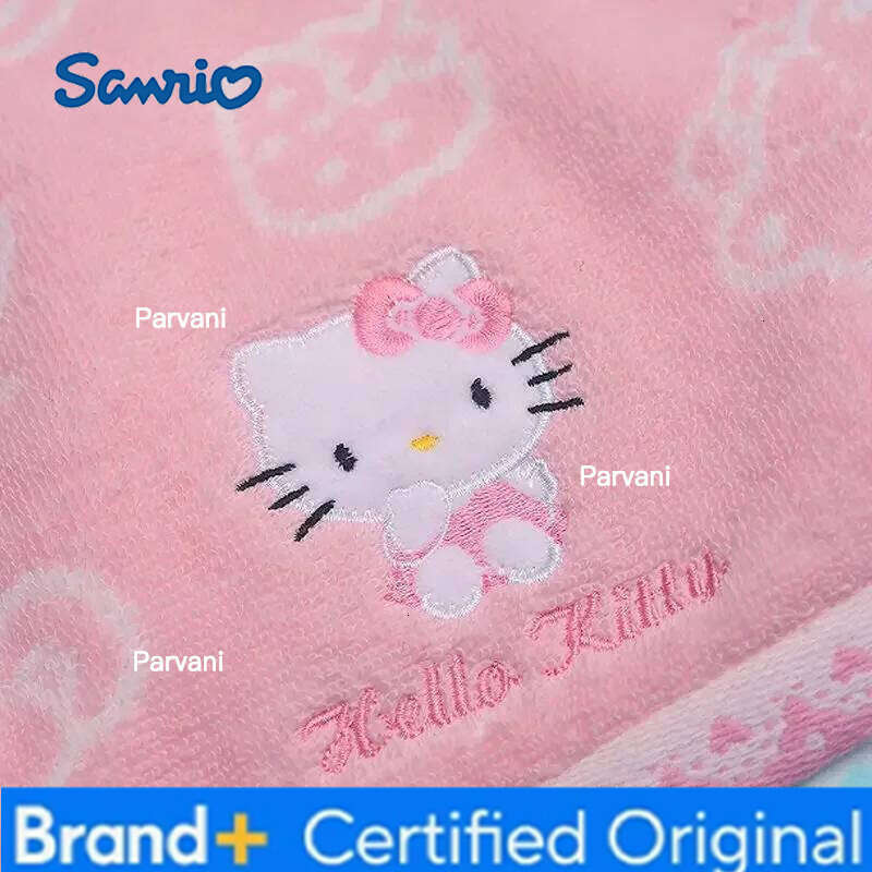 Sanrio Hello Kitty animation peripheral creative girls' heart absorbing water face kawaii pure cotton children's towel wholesale H2601301