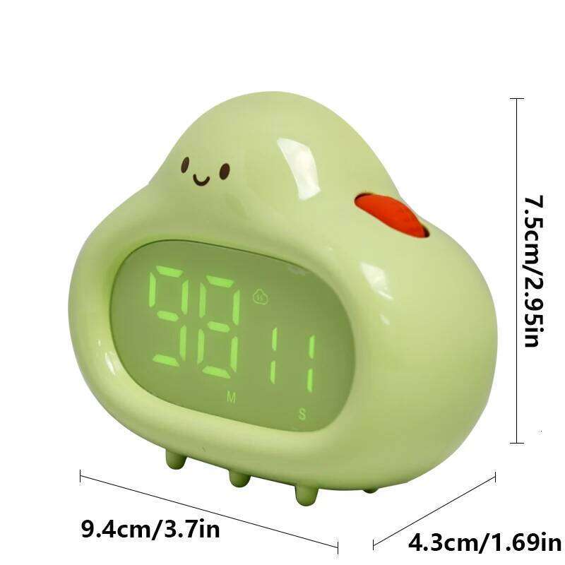1pc, Creative White Cloud Shape Cartoon Desktop Learning Timer, Kitchen Timer For Cooking Baking W260130