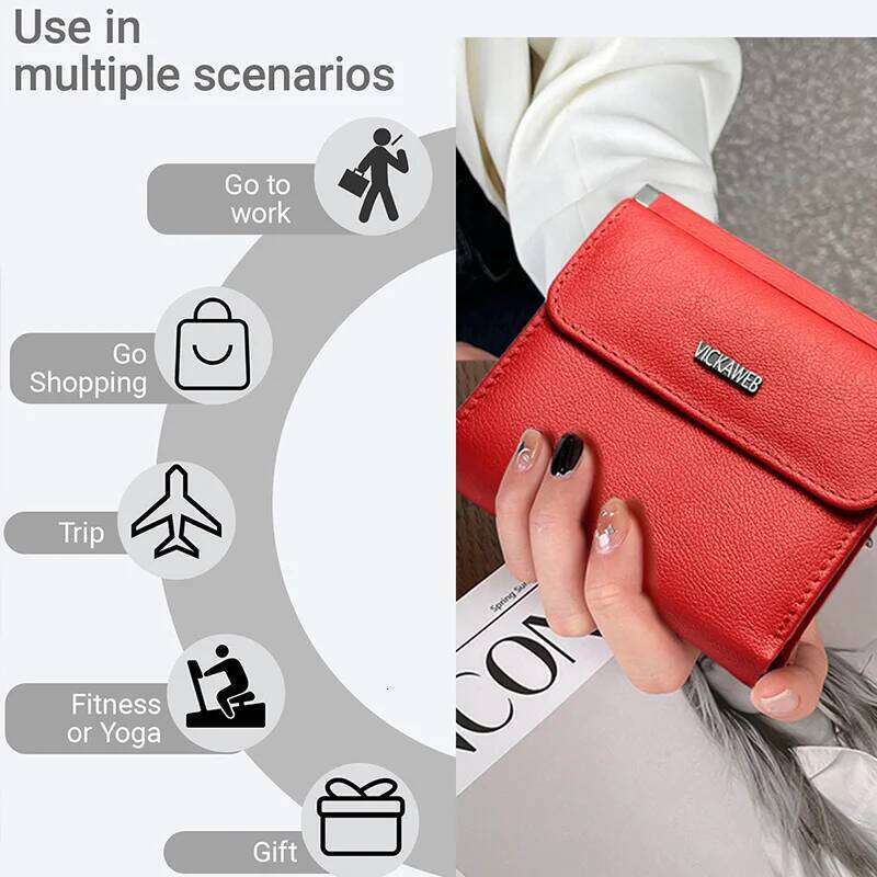 Mini Magnetic Women Short Genuine Leather Fashion Solid Hasp Wallet Female Small Sequined Woman Wallets And Purse Z260130