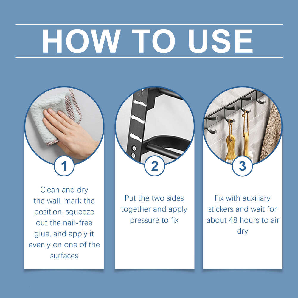 Jaysuing Household Wood Metal Ceramic Plastic Daily Home Long-Lasting Stable Nail-Free Adhesive S260130