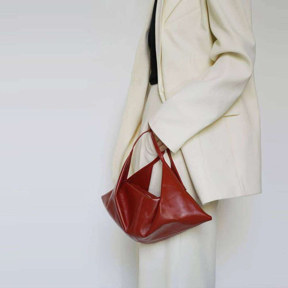 Women's PU Fashion French Lazy Style Shoulder Simple Commuter Handbag Personalized Design Large Capacity Crossbody Bag Z260130