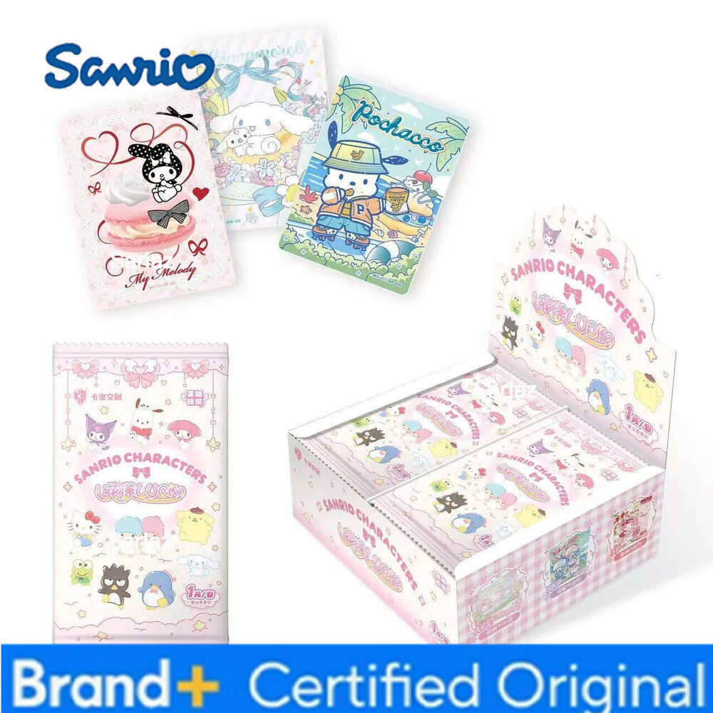 Sanrio Hot Sell Genuine Original Box Collection Hobby Cards Rare Card Book Cute Kitty Kuromi Melody Party Game Children's Gift H260130
