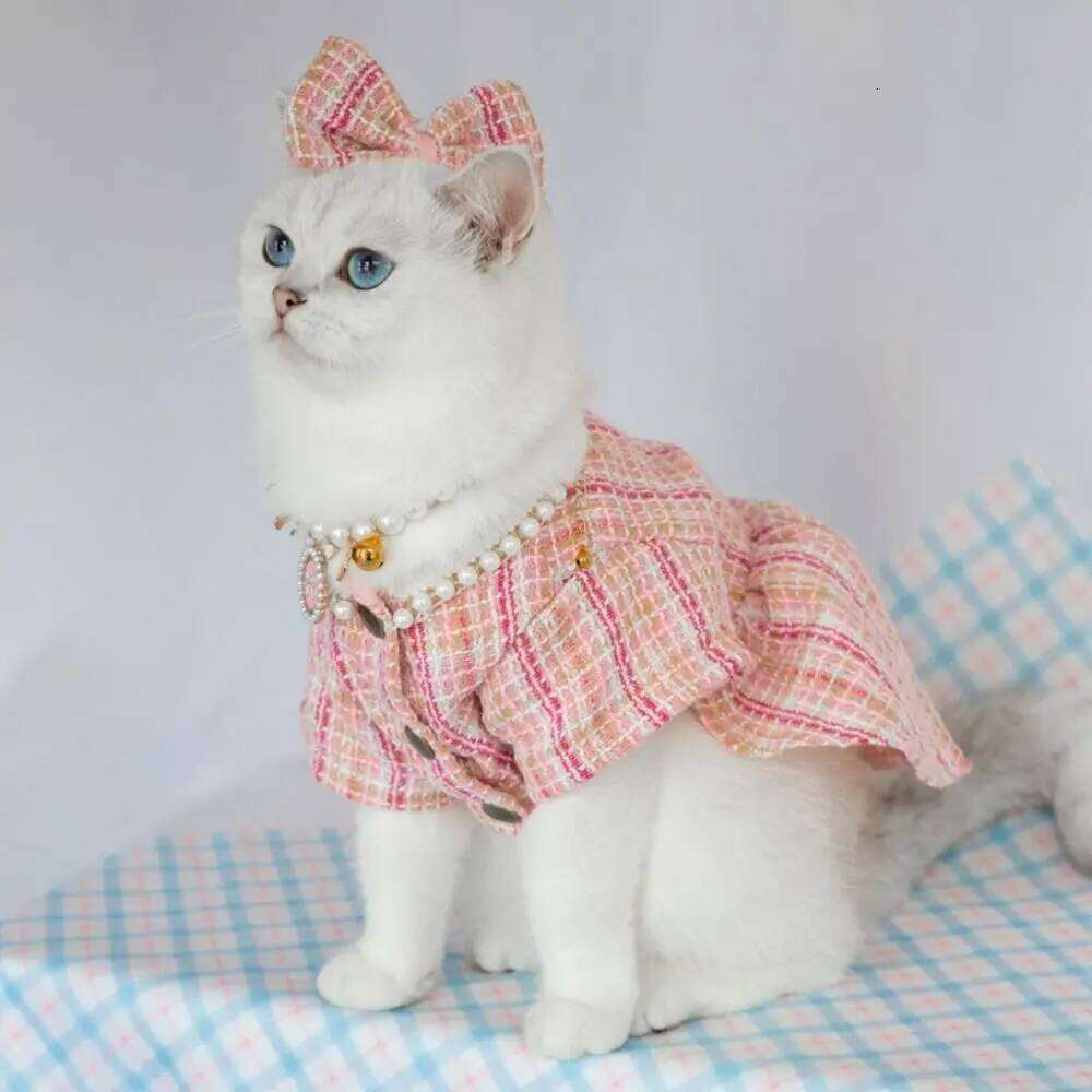 Supplies Cute Princess Dress Breathable Thin Design Dog Bow Pearl Coat Soft Pet Clothes for Kittens Puppy H260129