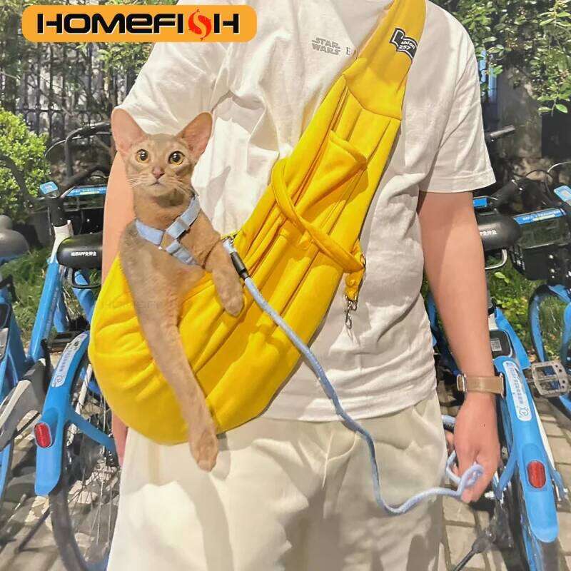 Adjustable Dog Sling with Pocket Breathable Small Animals Carrier Crossbody Shoulder Pet Outdoor Travel Portable Bag 26H0130