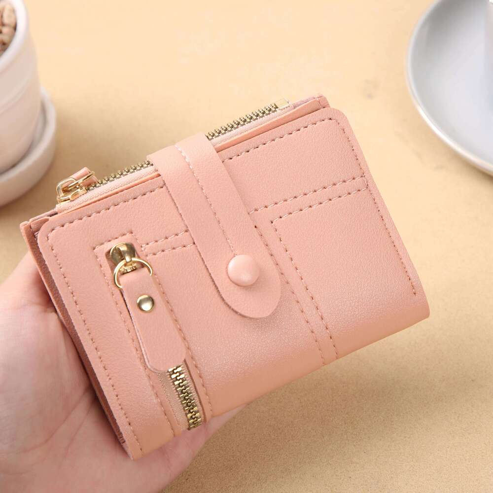Ladies' wallet; short women; high-end feeling cross-border multi-functional coin purse for women Z260130