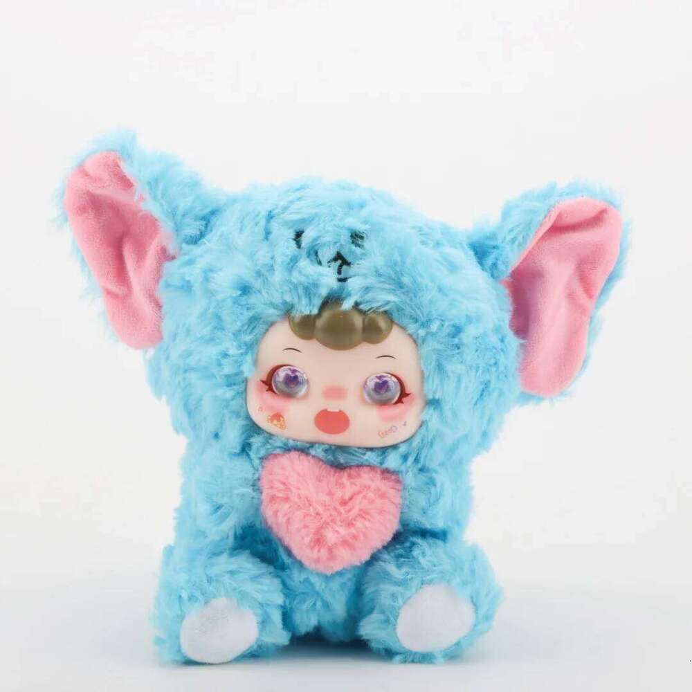 22cm Cute Toy Holding Vinyl Plush Elephant with Huggable Heart Soft Graduation Gift Kids Animal Lovers Y260128
