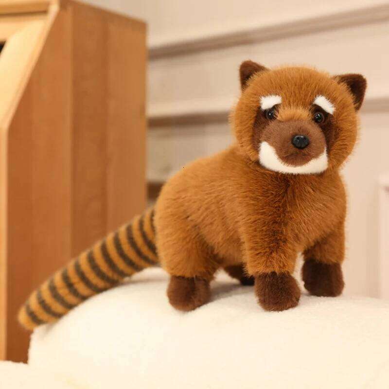 53cm South American Doll Simulated Long Tailed Raccoon Plush Toy Birthday and Christmas Gifts for Kids Y260128