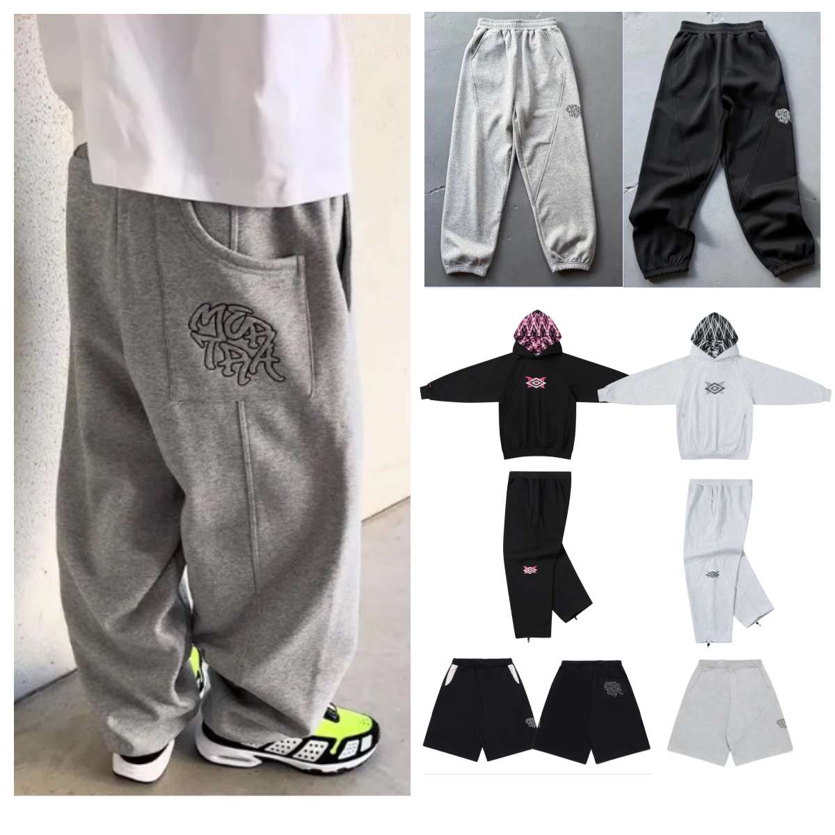 Men's Pants Embroidered Sweatpants Trendy Retro Sportswear Set Street Hip Hop Casual Loose Y2K Harajuku Straight-leg Trousers