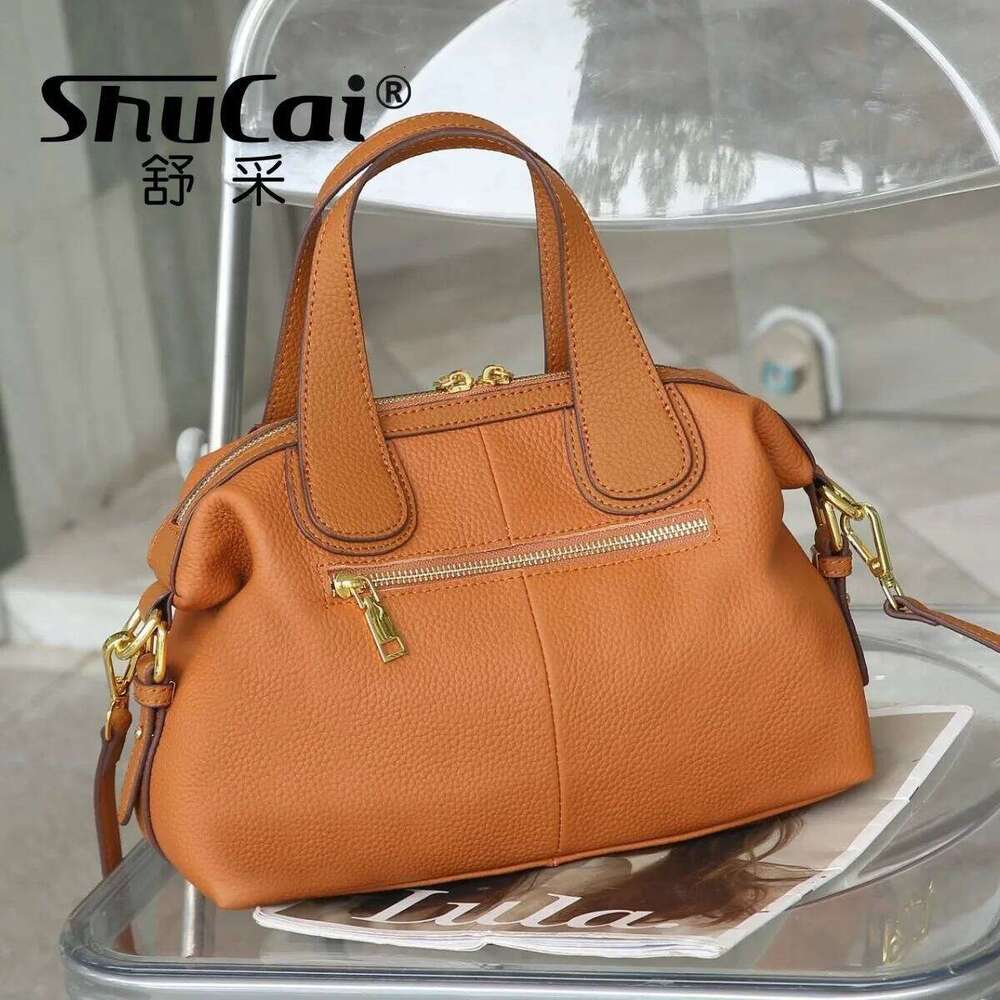 Genuine Leather Fashion Women's Handbag Luxury Designer Ladies Shoulder Crossbody Bags High Quality Large Capacity Tote Bag