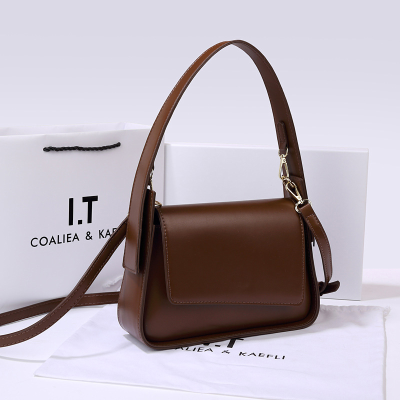 Spring and Summer 2026 New Retro Small-Circle Women's Bag, Fashionable and Versatile Crossbody Underarm Bag, High-End Luxurious Solid Color Slouc