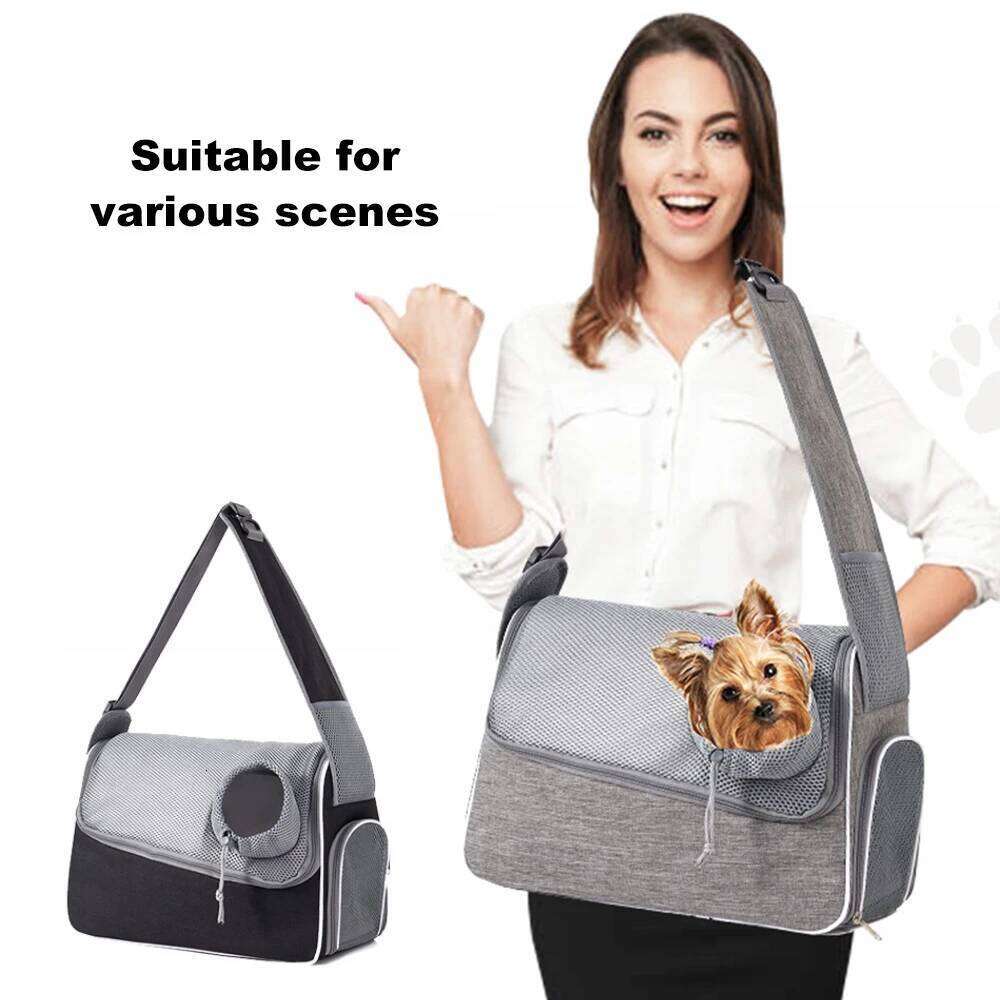 Cat Breathable Outing Shoulder Bag Portable Pet Carrier for Small Dogs and Cats Comfortable Ventilation 26H0130