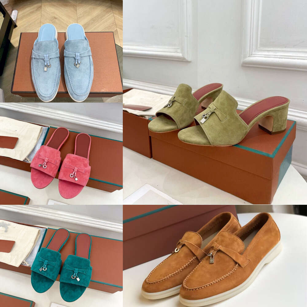 designer slippers slides walk loafers sandal dress shoes winter summer women men shoe slippers flats loafers real suede moccasin luxury designer sneakers shoes
